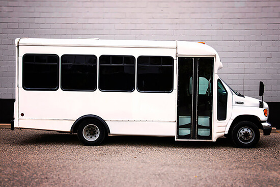 small passenger bus with reclining seats